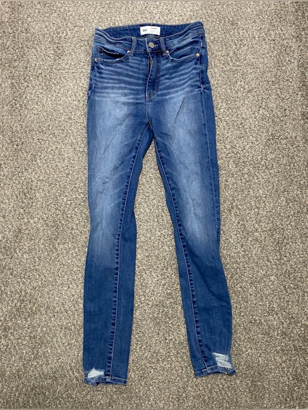 BKE Buckle Parker Women's Dark Blue Skinny Jeans
